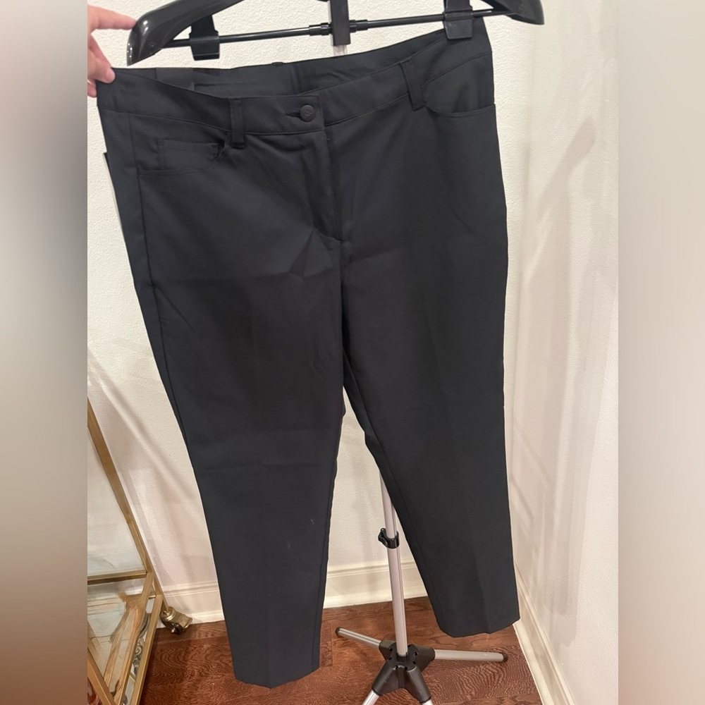 Adidas Golf Womens Ultimate365 Twistweave Five-Pocket Pants Black SZ 12 JE7396